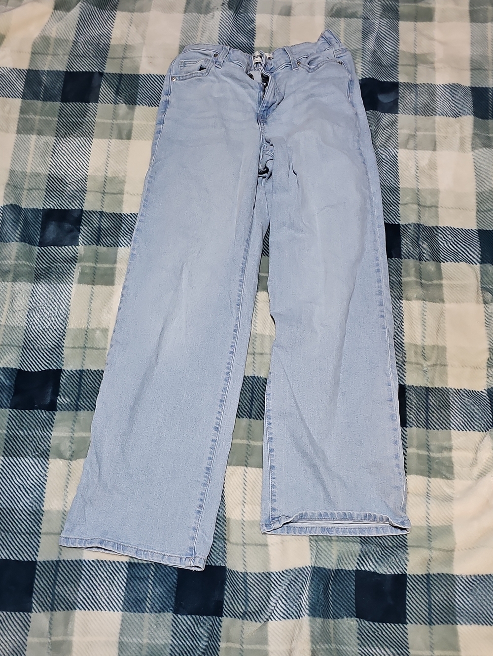 No Boundaries Light Blue Straight Leg Jeans - Women